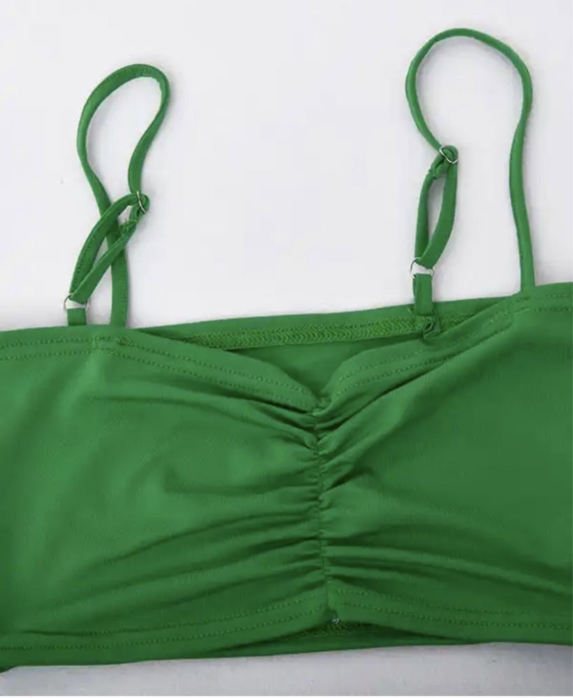 Комплект юбка і топ зеленого кольору