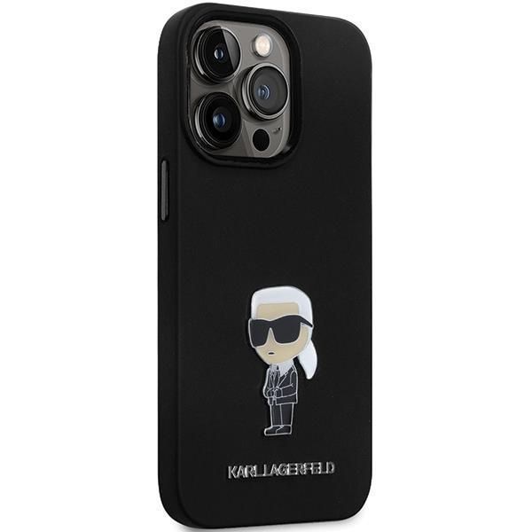 Etui Karl Lagerfeld Silicone Ikonik Metal Pin dla iPhone 14 Pro