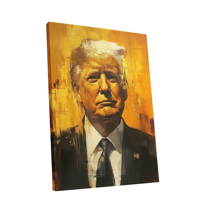 Portret Donalda Trumpa na płótnie 75x100 cm - Dekoracja do wnętrz