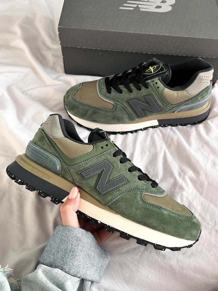 36-45, New Balance 574 Legacy "Stone Island Dark Green", НБ 574 стонік