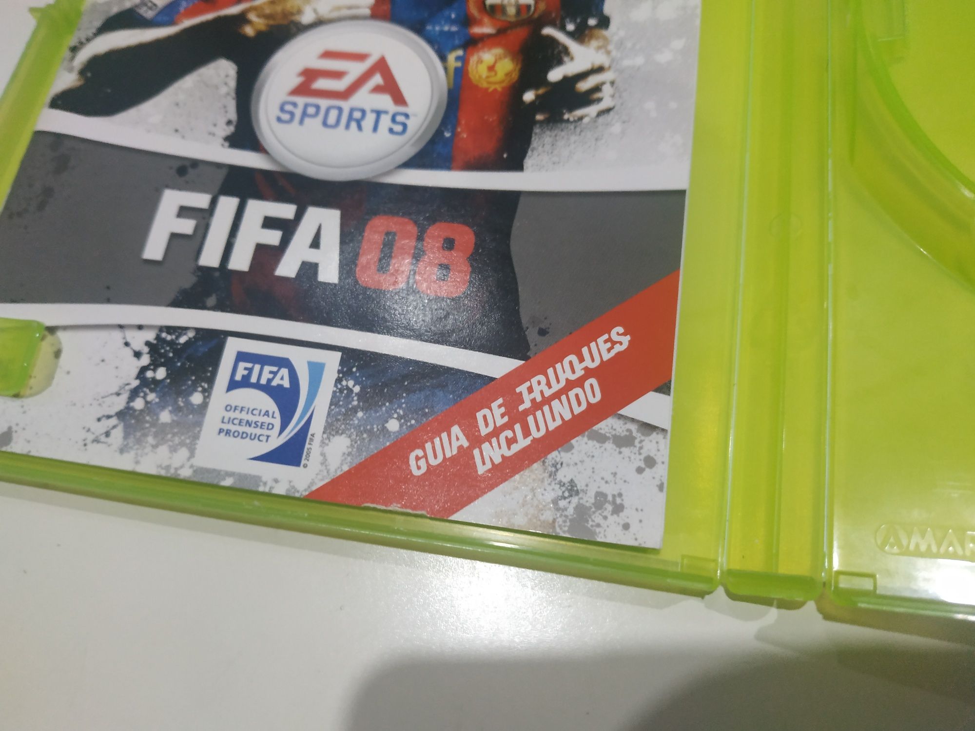 Xbox 360 FiFa 08 2008 " Capa + Manual Versão Portuguesa "