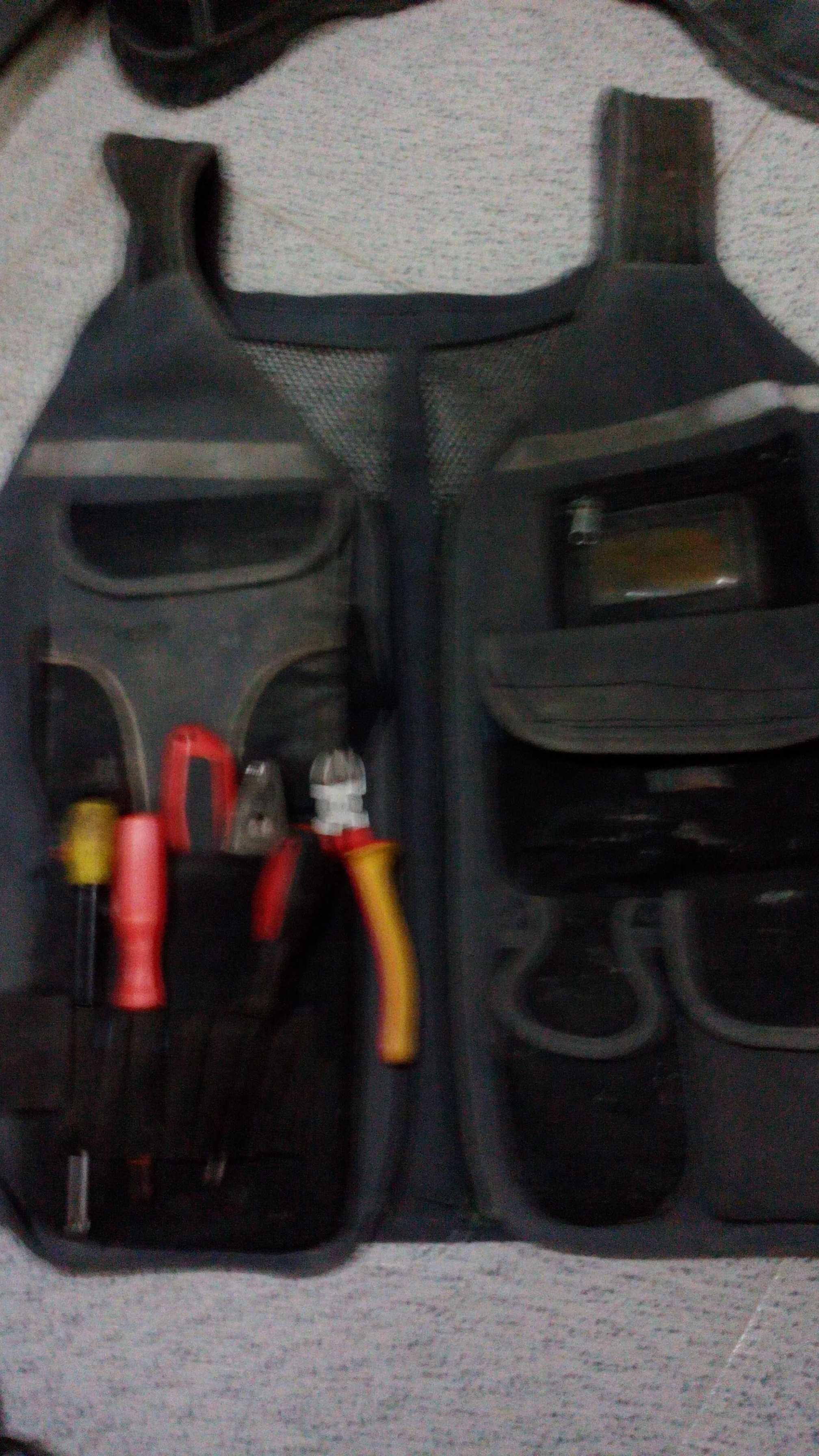 Bolsa de ferramentas colocar a cintura, Colete trabalho p/ ferramentas