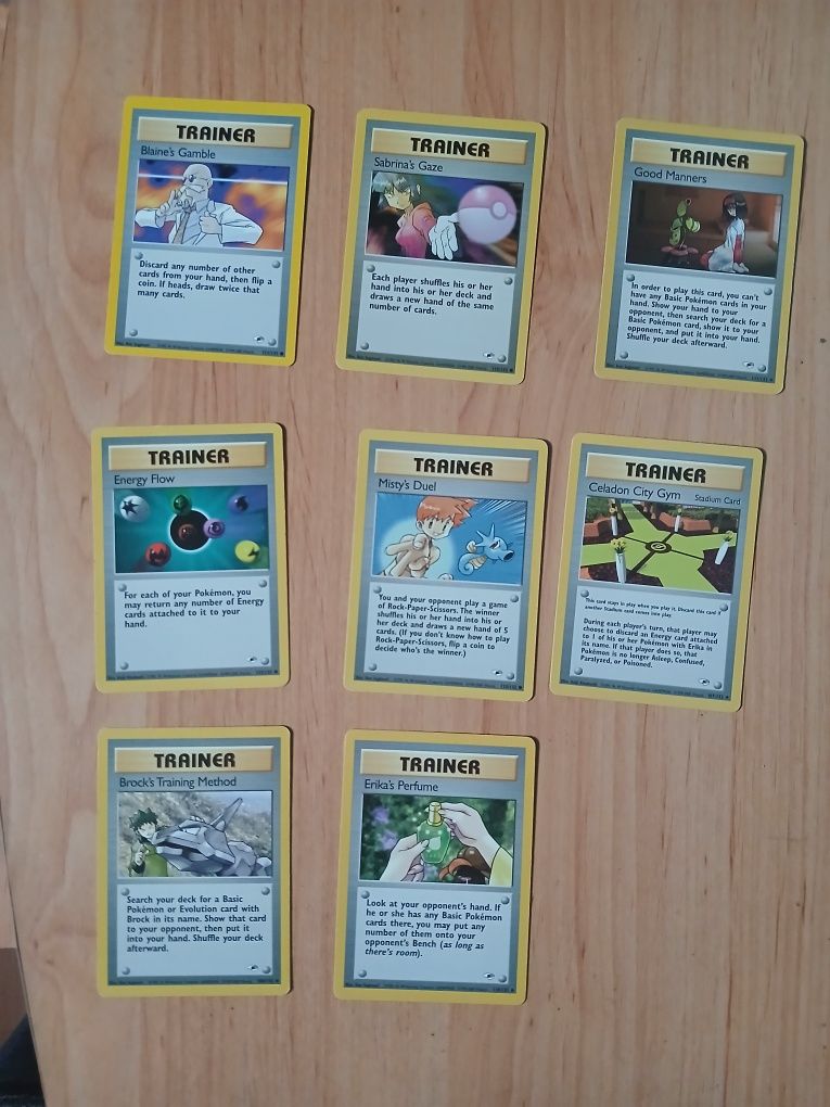 Lote Cartas Pokemon Gym Heroes
