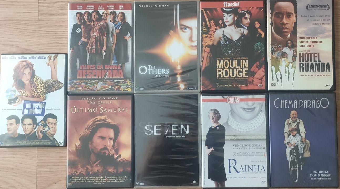 DVDs usados em bom estado