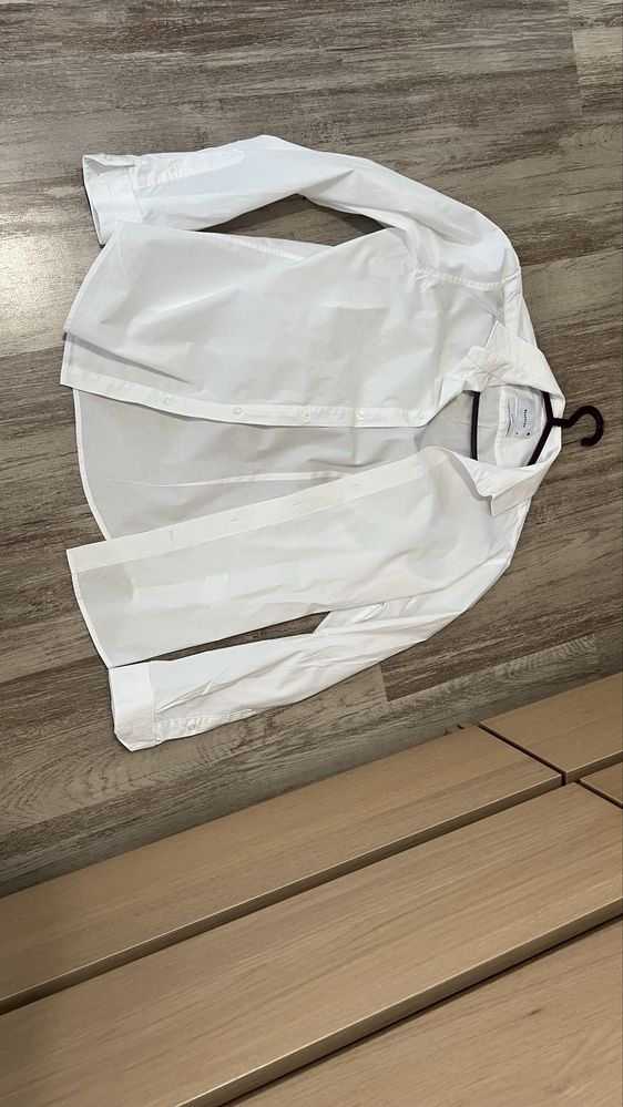 Biała Koszula galowa męska Slim fit chłopiec 170 cm