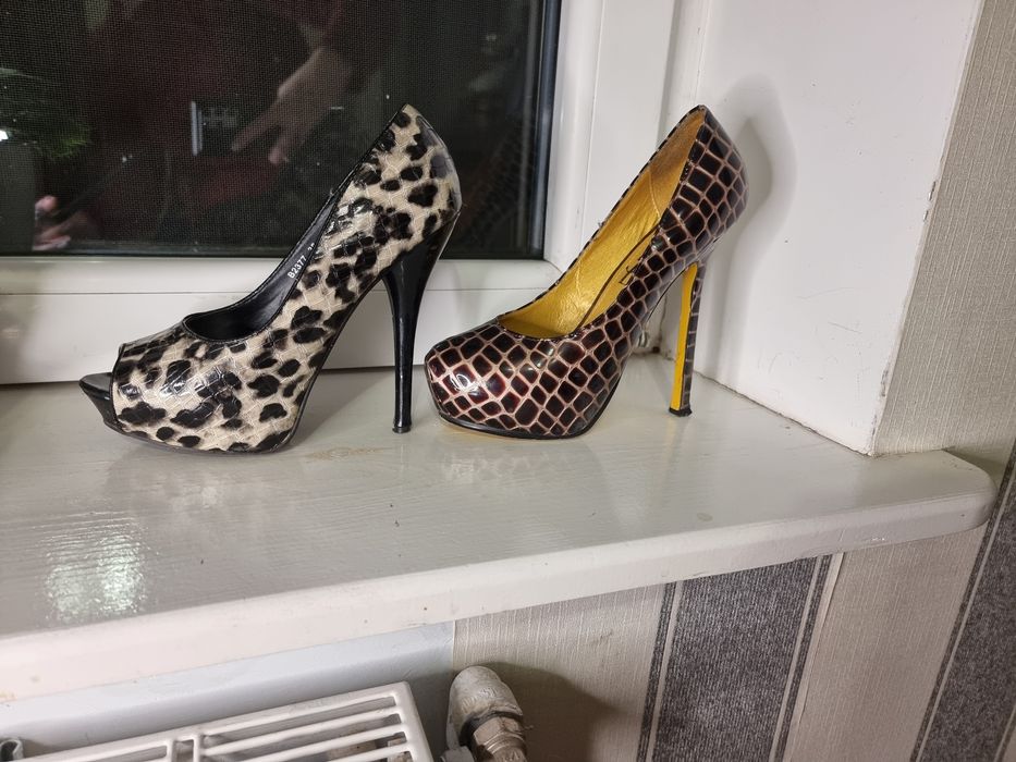 Туфлі на високому каблуку,  2 пари за ціною 1