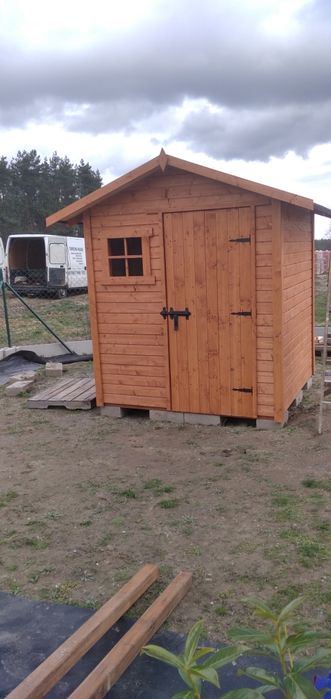 Domek ogrodowy narzędziowy drewutnia