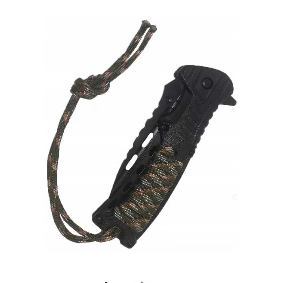 Nóż SCYZORYK taktyczny FOXTER paracord krzesiwo magnezowe NS60