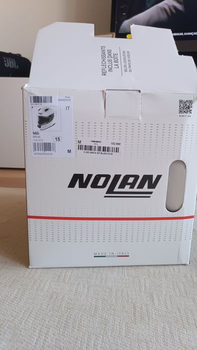 Capacete nolan n60-6 special pure white NOVO
