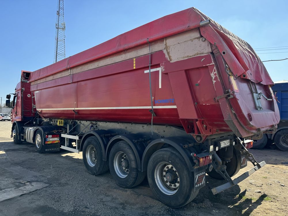 Renault premium schmitz cargobull самоскид полупричіп прицеп тягач