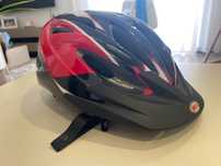 Capacete para bicicleta mais luvas