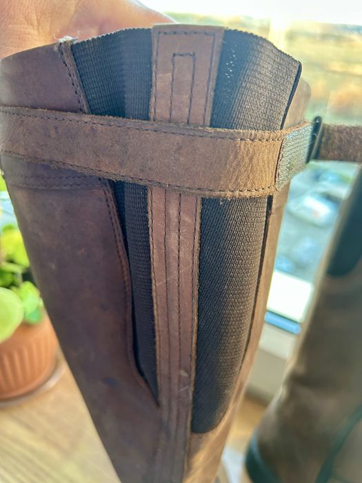 Damskue skórzane oficerki