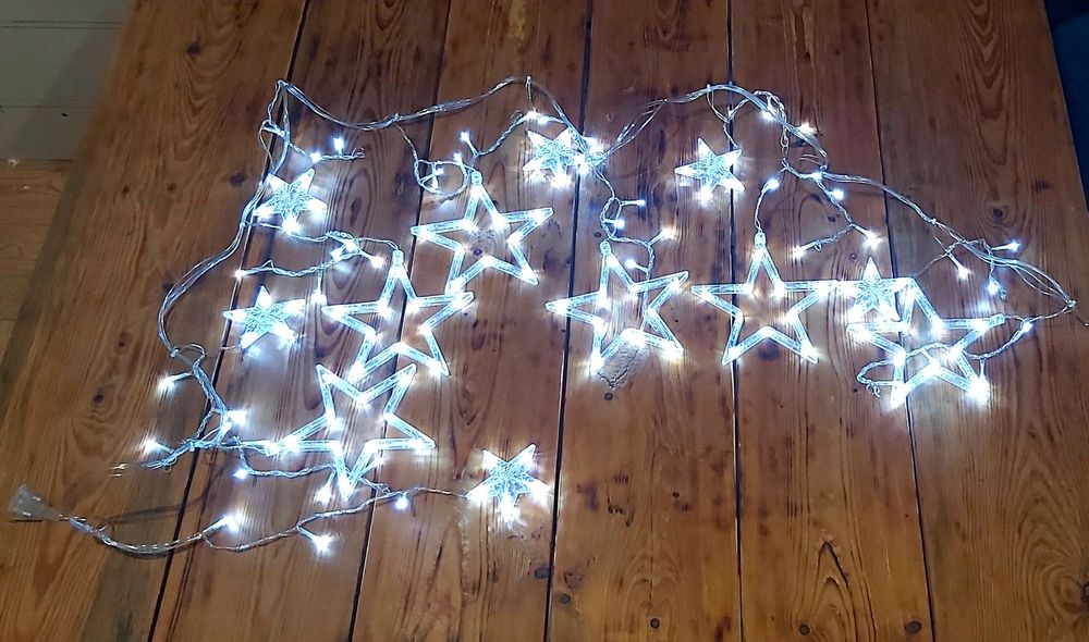 Kurtyna świetlna LED girlanda do okna zimny biały