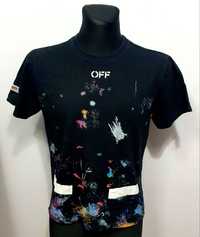 OFF WHITE roz. S logowany t shirt bawełna