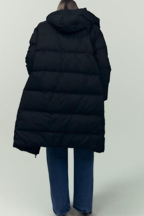 Стьобаний вітро- та водонепроникний пуховик zara