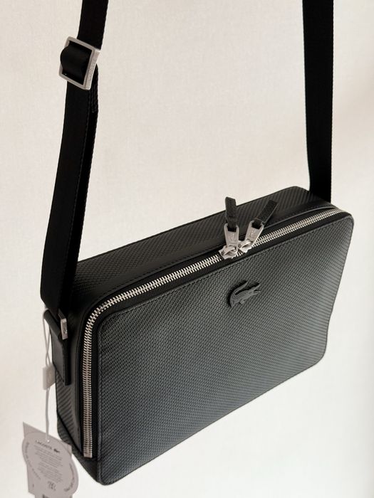 Чоловіча шкіряна сумка Lacoste Chantaco Reporter Bag