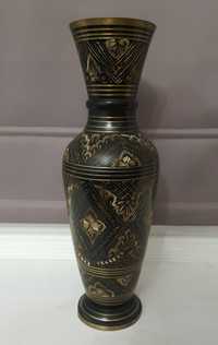 Красивая индийская ваза, латунь, высота 30 см, винтаж