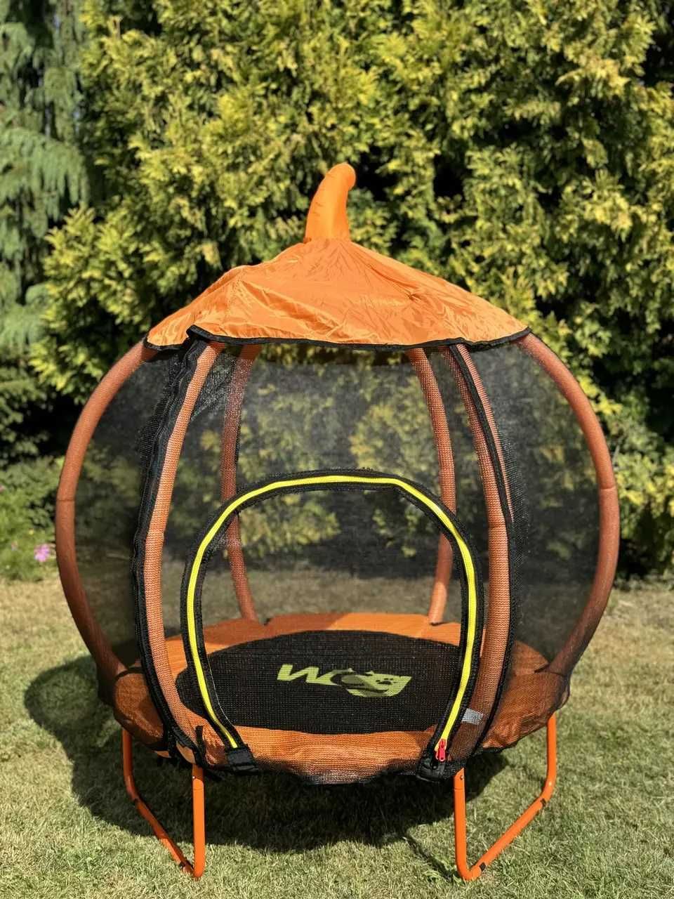 Дитячий батут із захисною сіткою WCG Pumpkin
