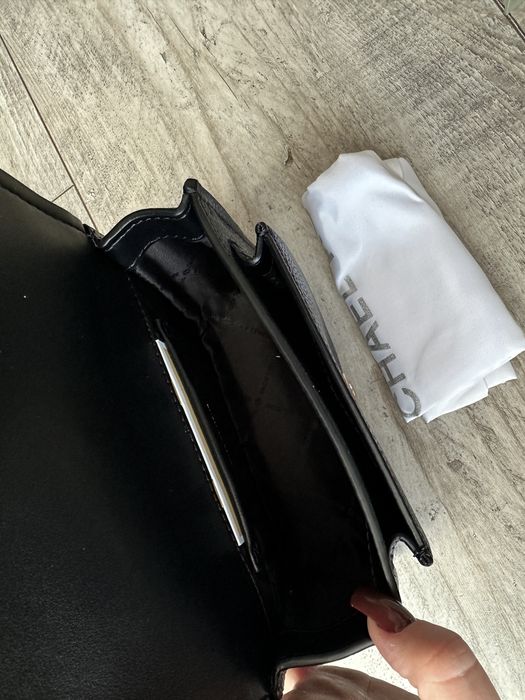 Nowa mała torebka na łańcuszku Michael kors claire czarna skórzana