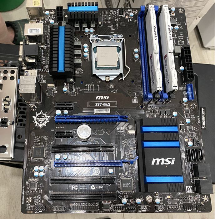 Комплект s1150, i5 4670k,Msi Z97, 8 ram