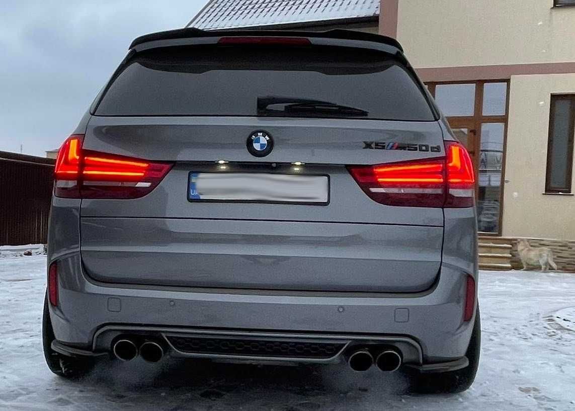 Спойлер BMW X5 F15 / X5M F85 тюнинг сабля пластик БМВ Х5 ф15