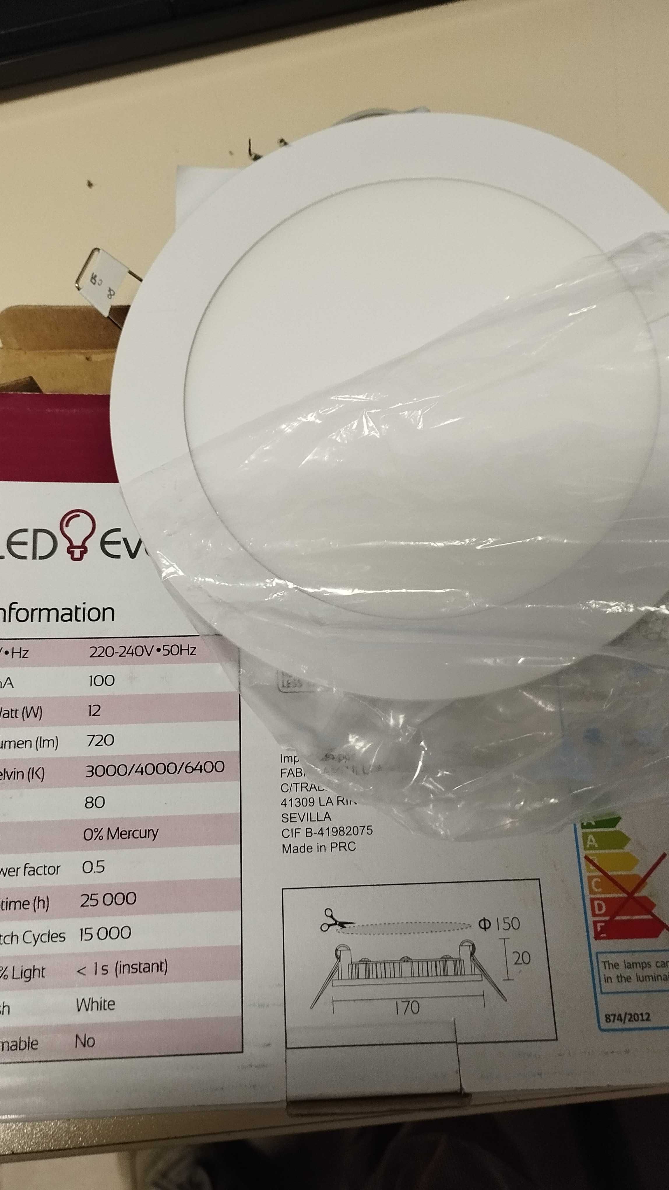 Focos de leds para tetos falsos