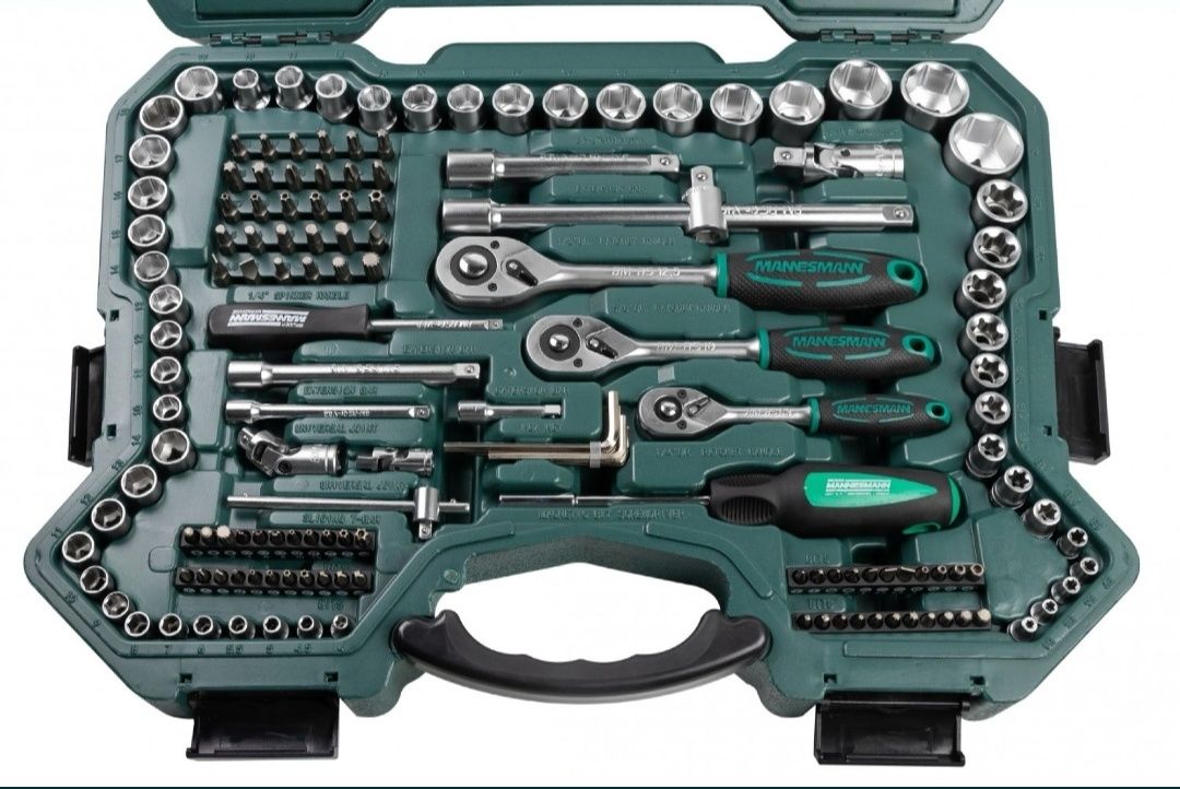 Набір інструментів MANNESMANN 215 шт інструмент ключи Германия М98430