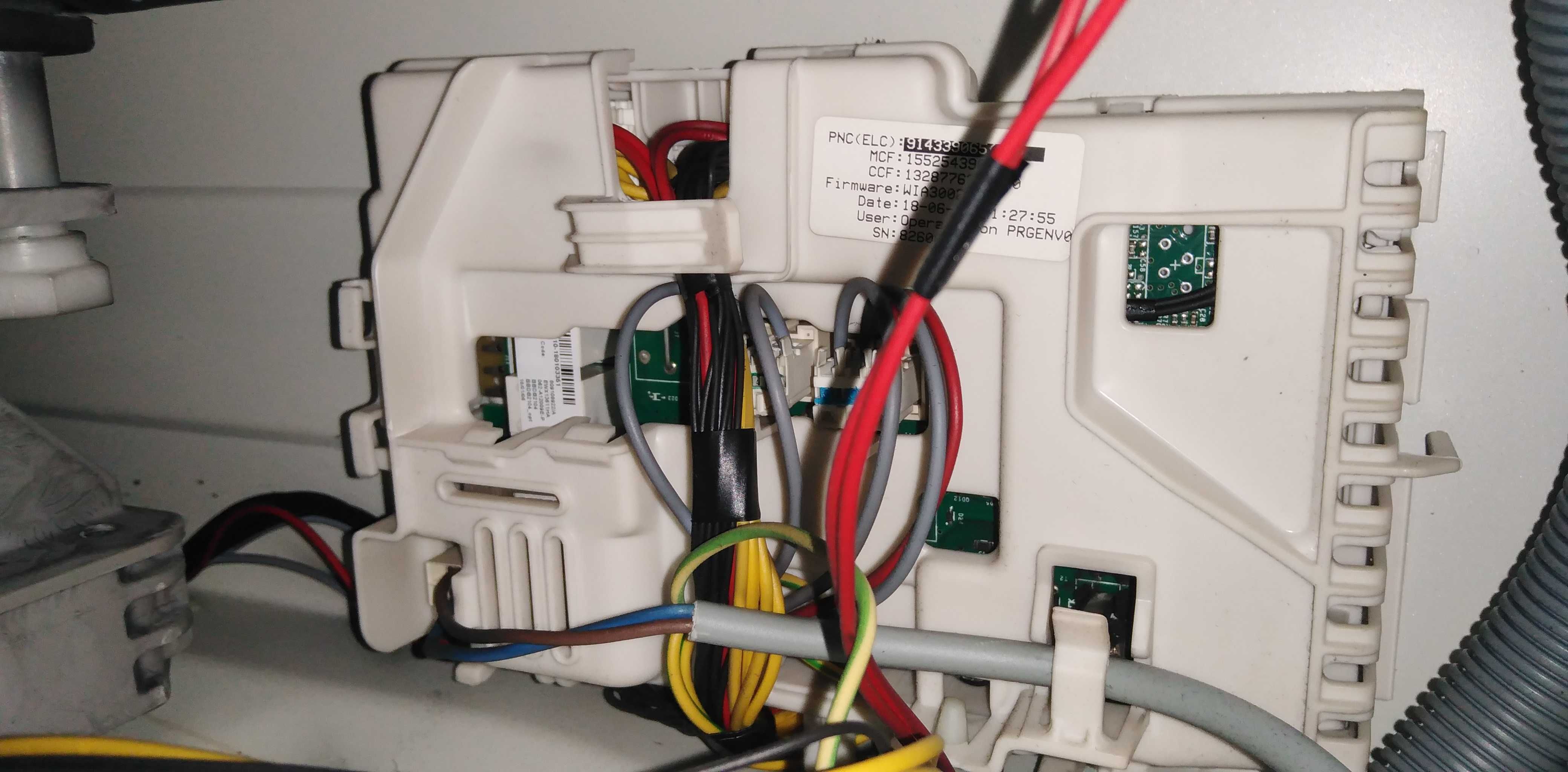 NIDEC silnik pralki Electrolux, pompa, sterownik, PANEL, WU126U35E01