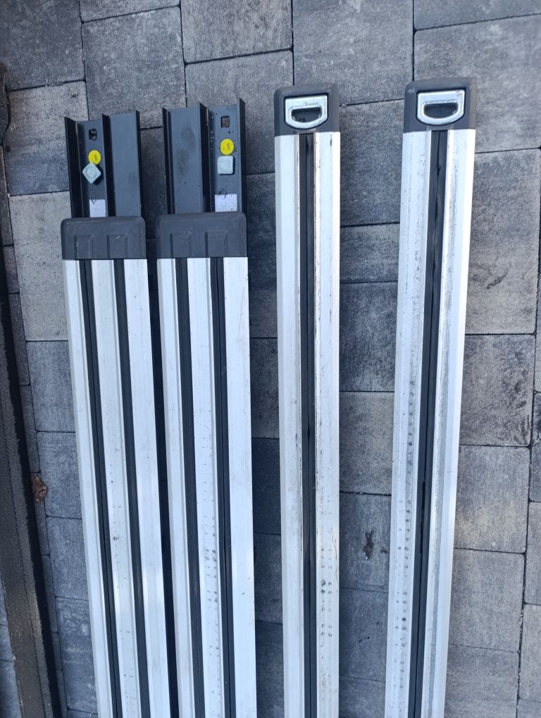 Szyny listwy prowadnice foteli 2x drzwi stolik na środku VW T5 T6