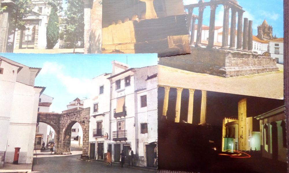 5 postais antigos de Évora
