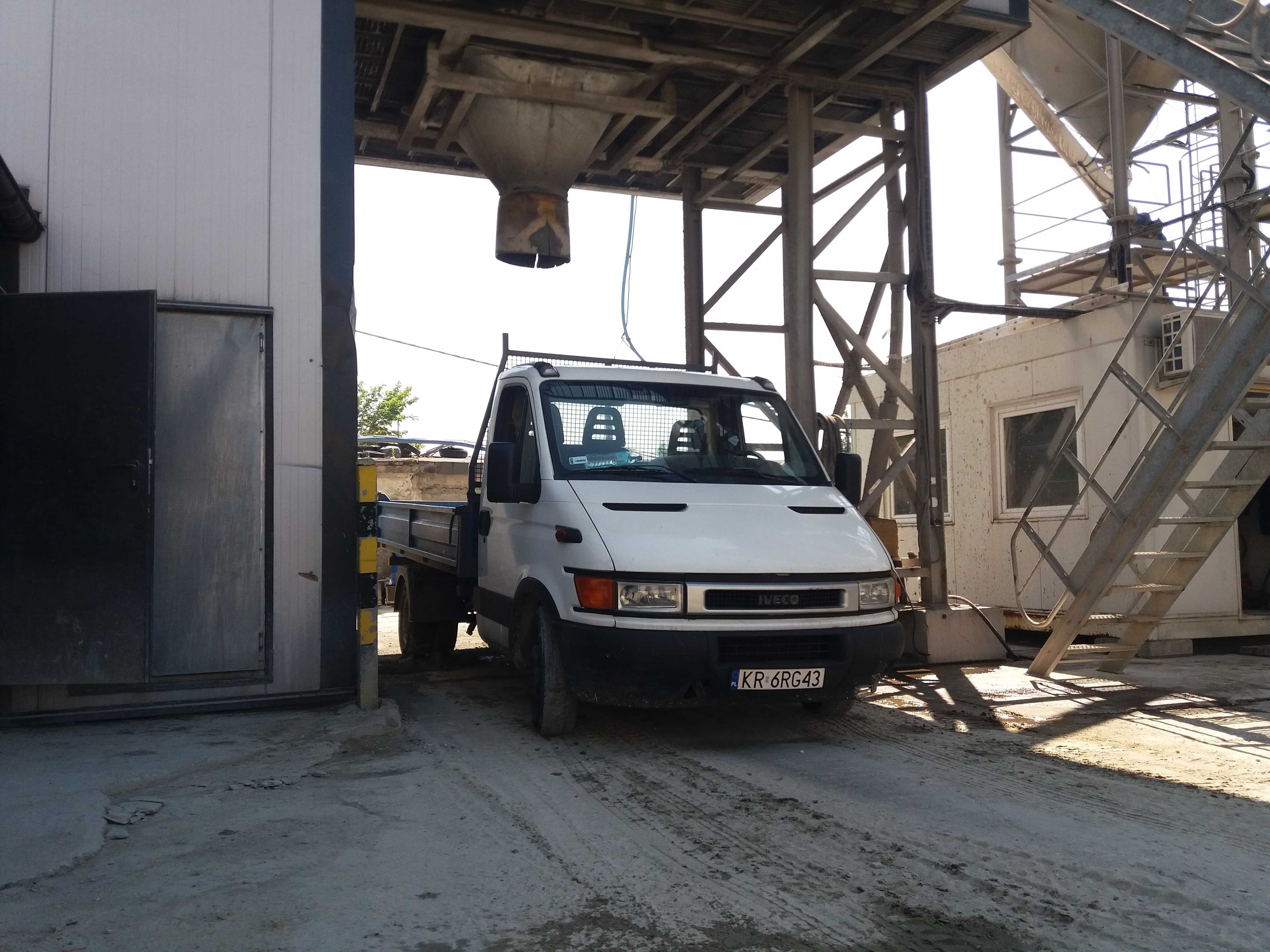 Beton półsuchy, zaprawy betonowe półsuche, transport wywrotką 3,5 tony