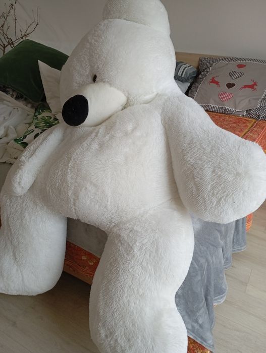Карнавальний Костюм білого ведмедя зріст 170 см