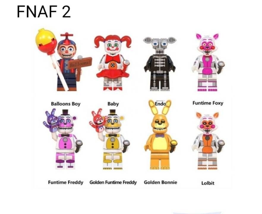 Nowe klocki figurki zestaw FNAF koszmar cupcake 2 kompatybilne z Lego