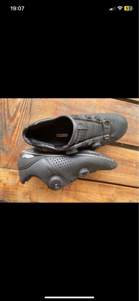 Botas de ciclismo pretas