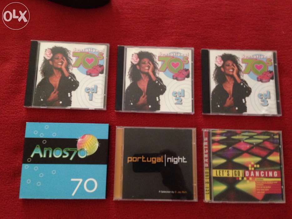 Discografia 70's, dance, portugal night em cd