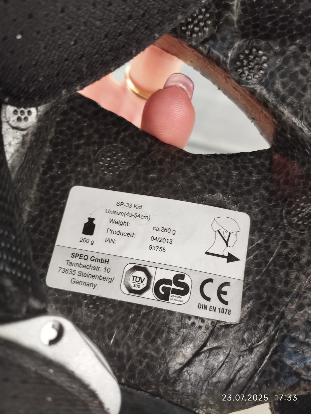 Kask dziecięcy Crivit 49-54