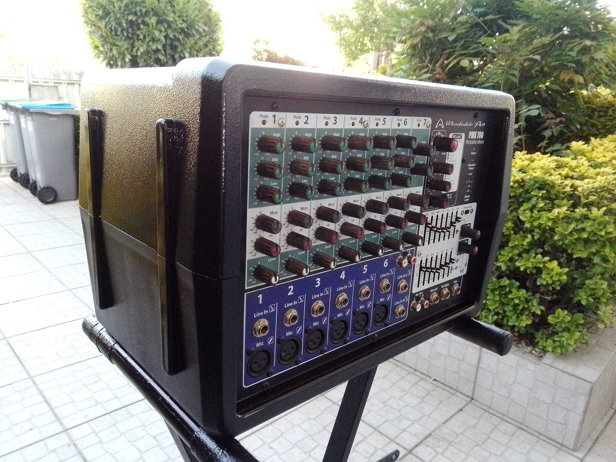 PA Dynacord, HK, whorfdale completo 2 graves 2 topos mesa amplificada