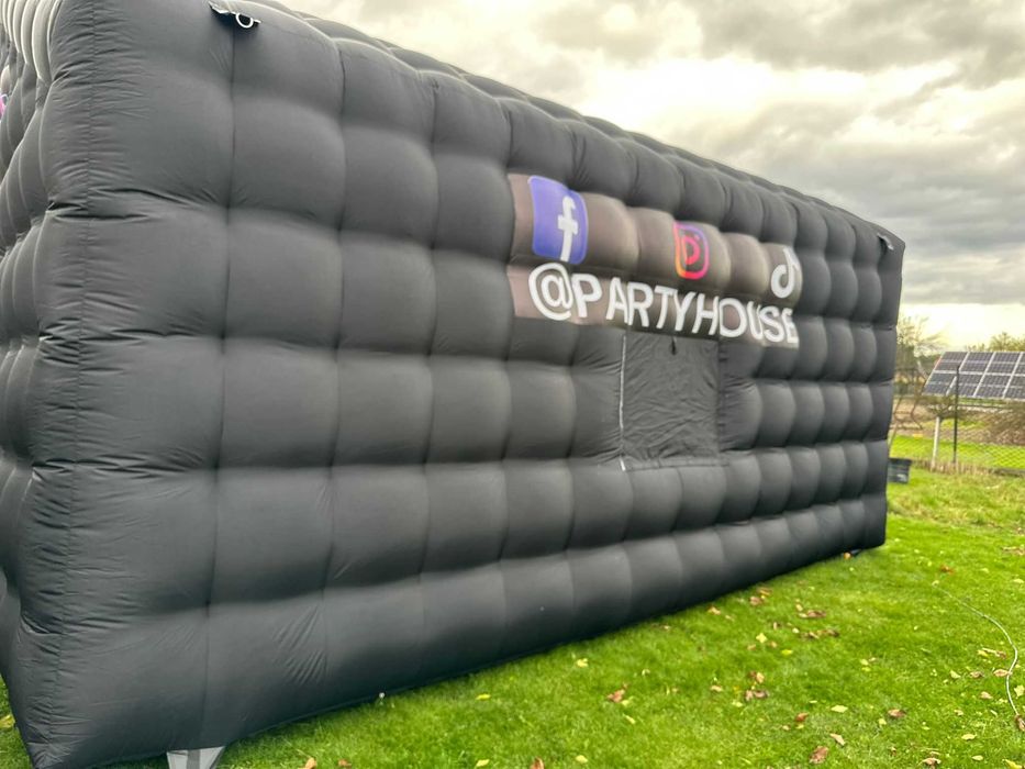 Wynajem dmuchany namiot imprezowy czarny Rybnik Wodzisław ŚLĄSK