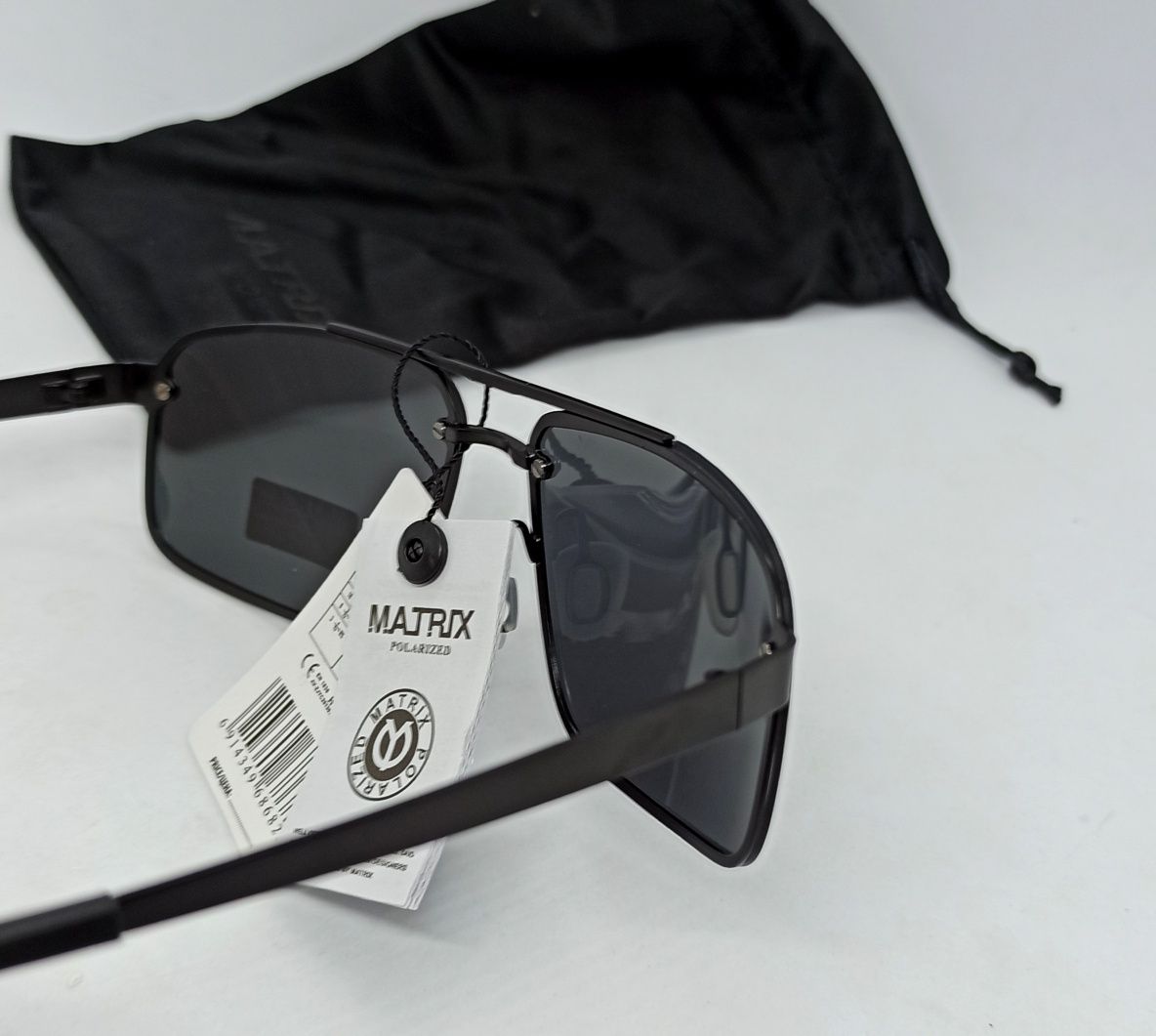 Matrix MT8307 очки мужские черные поляр с красными вставками