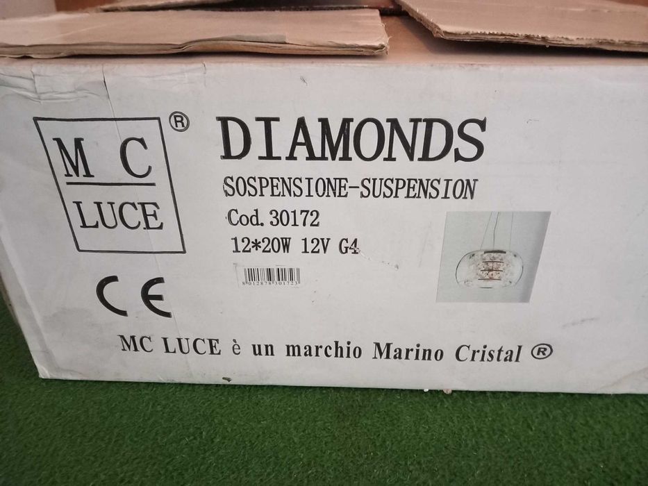 Candeeiro Suspenso Cristal