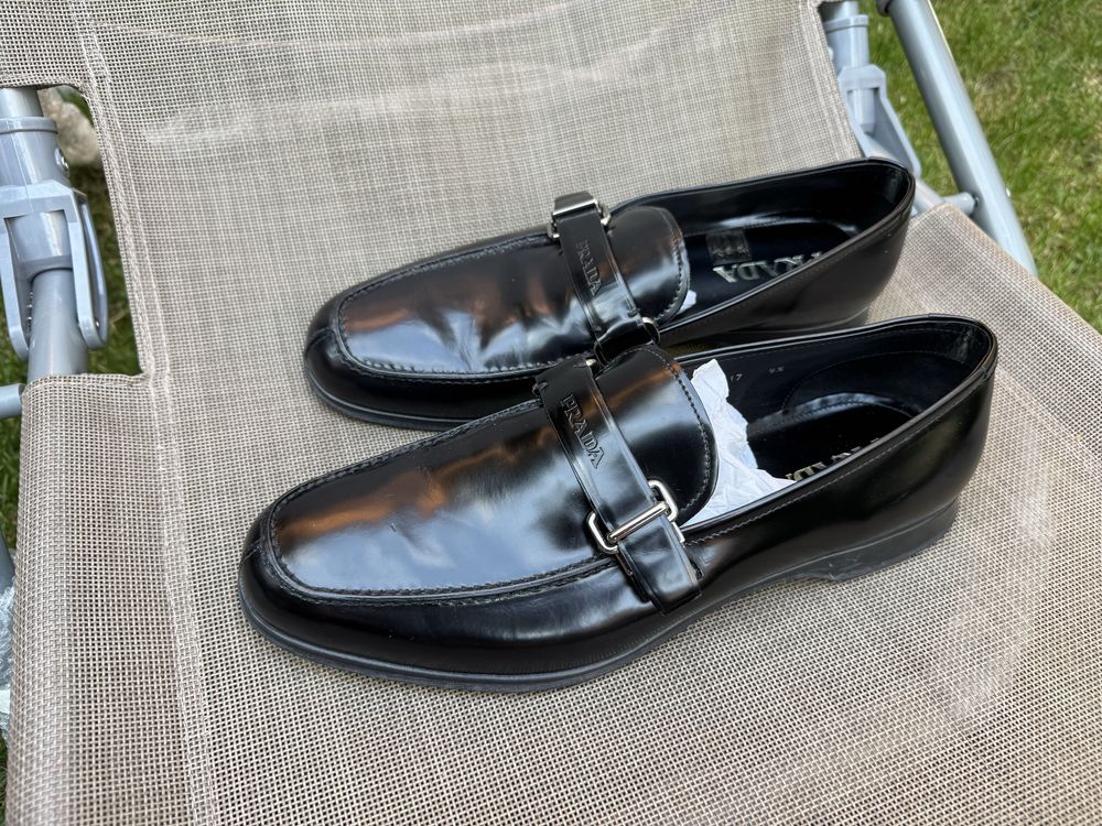 Мужские Кожаные туфли Prada р. 43,5