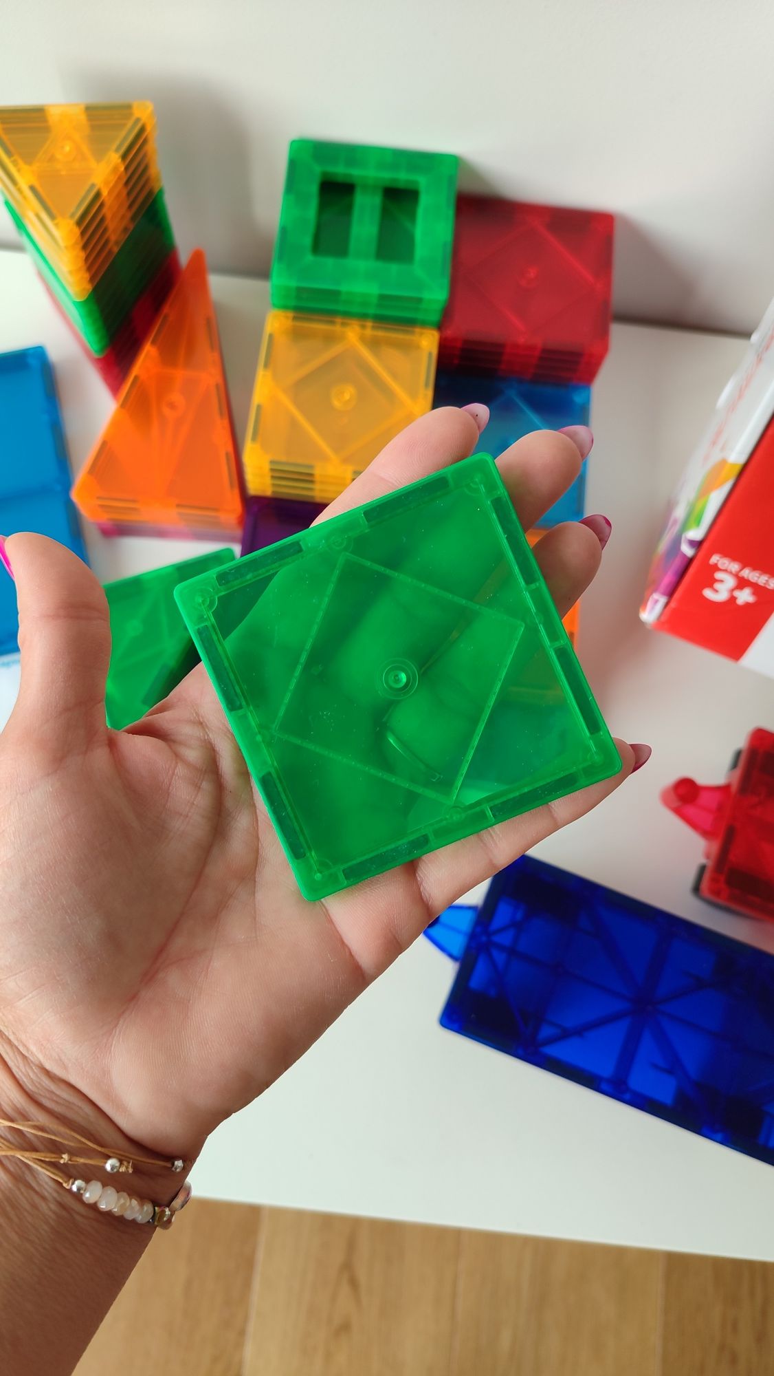 100 el klocki magnetyczne konstrukcyjne jak Connetix 3D zestaw XXL duż