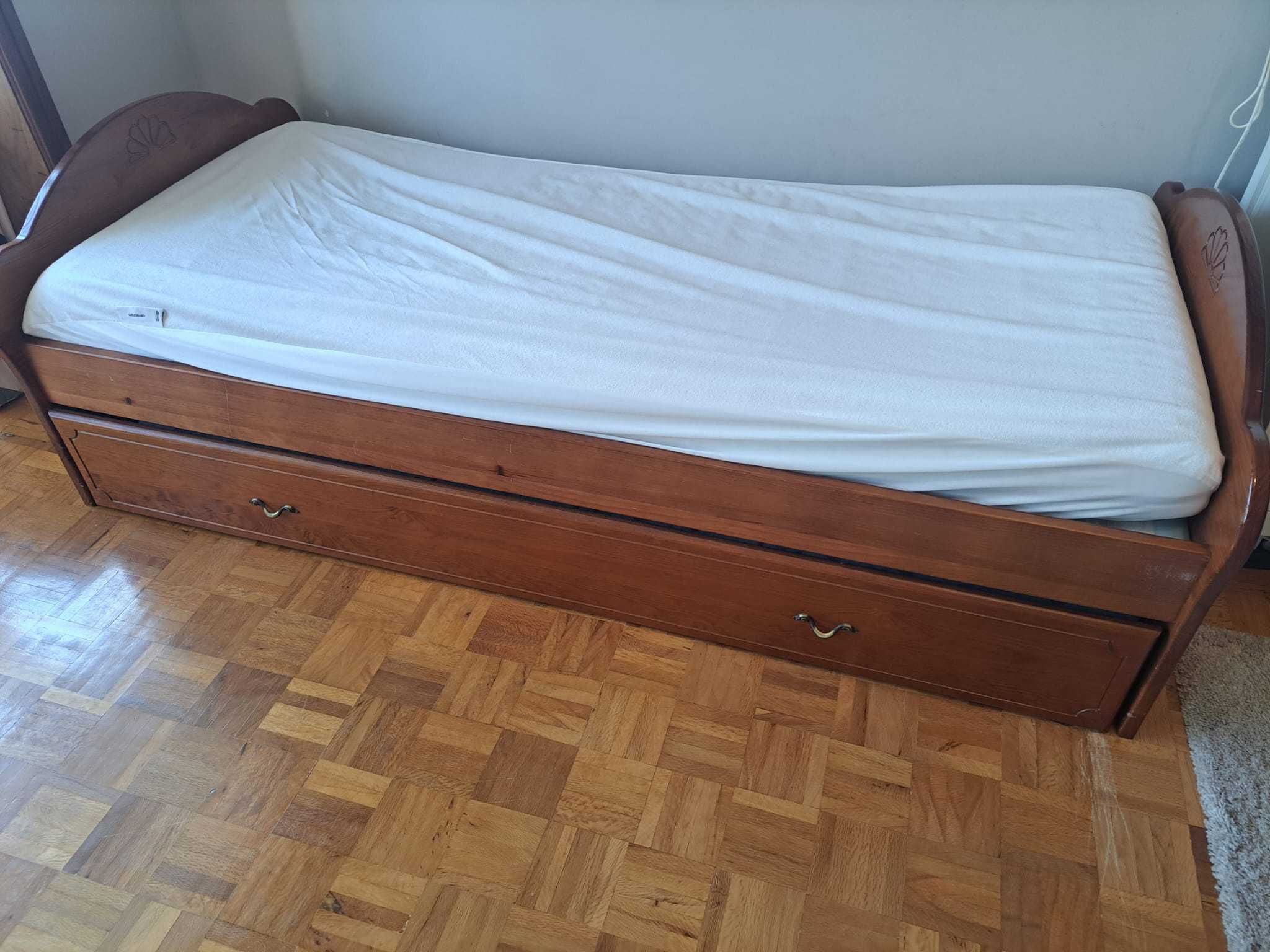Cama Solteiro + Gavetao (C/ ou S/ Colchoes)