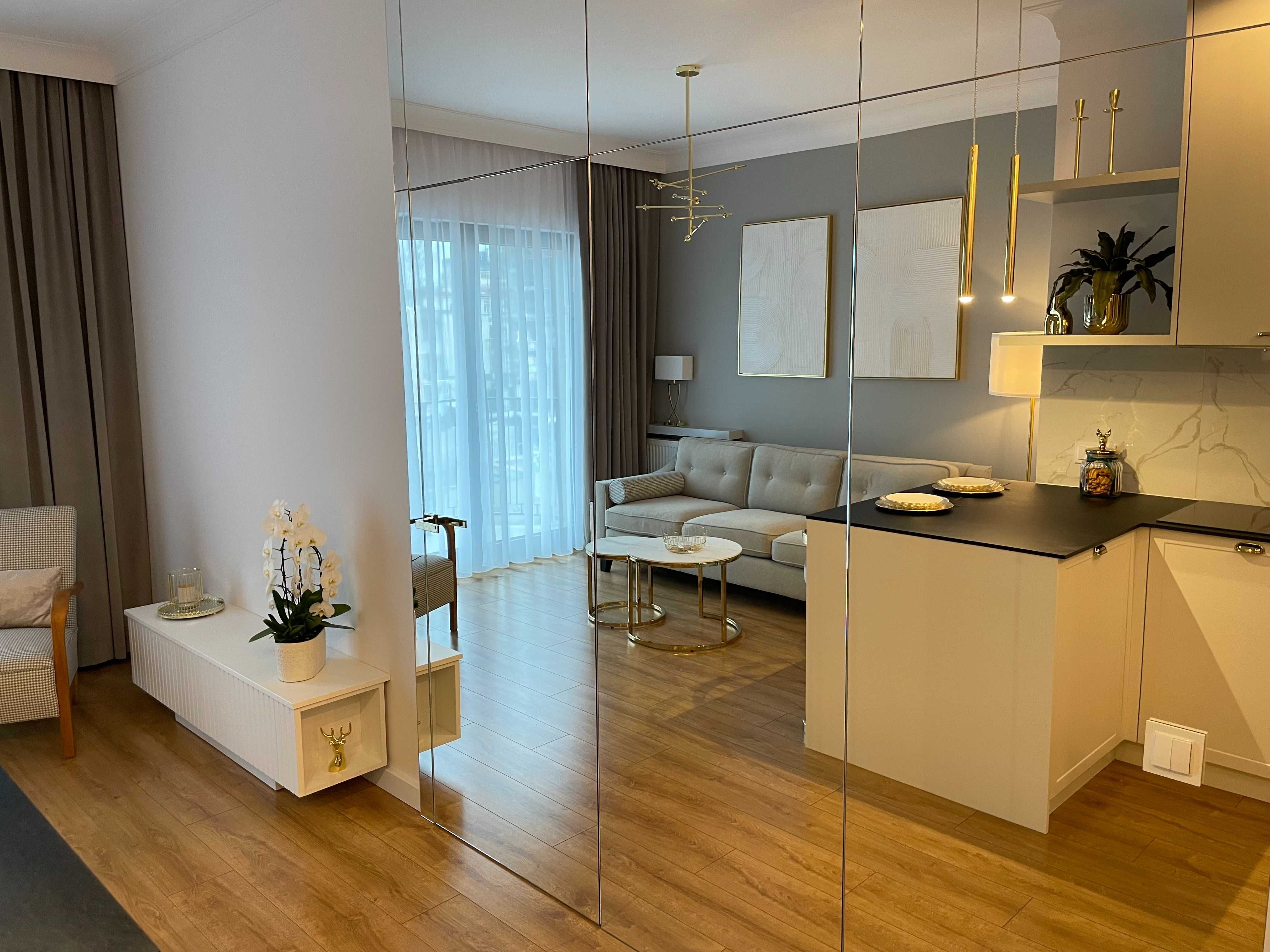 Nowy piękny apartament w stylu ArtDeco, 40m2, Metro, Galeria Mokotów