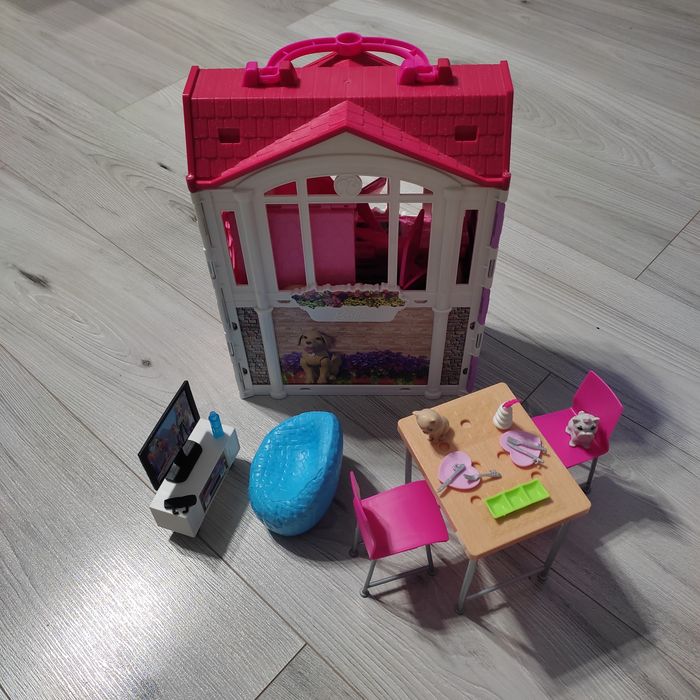 Domek składany Barbie+akcesoria