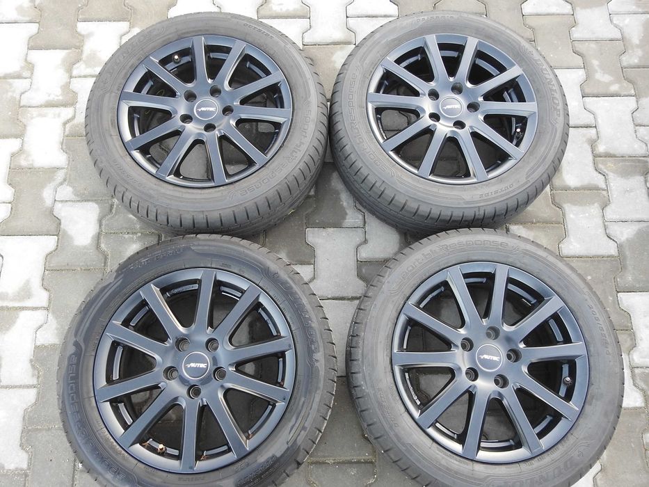 4x Alufelgi Alutel 16" 5x112 ET 46 6,5J piasta 57,1mm VW SKODA AUDI