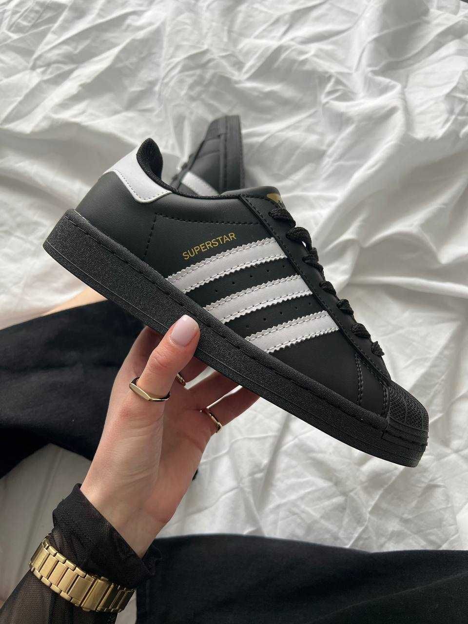 Adidas Superstar Black White, Адідас Суперстари, Суперстари Чорні