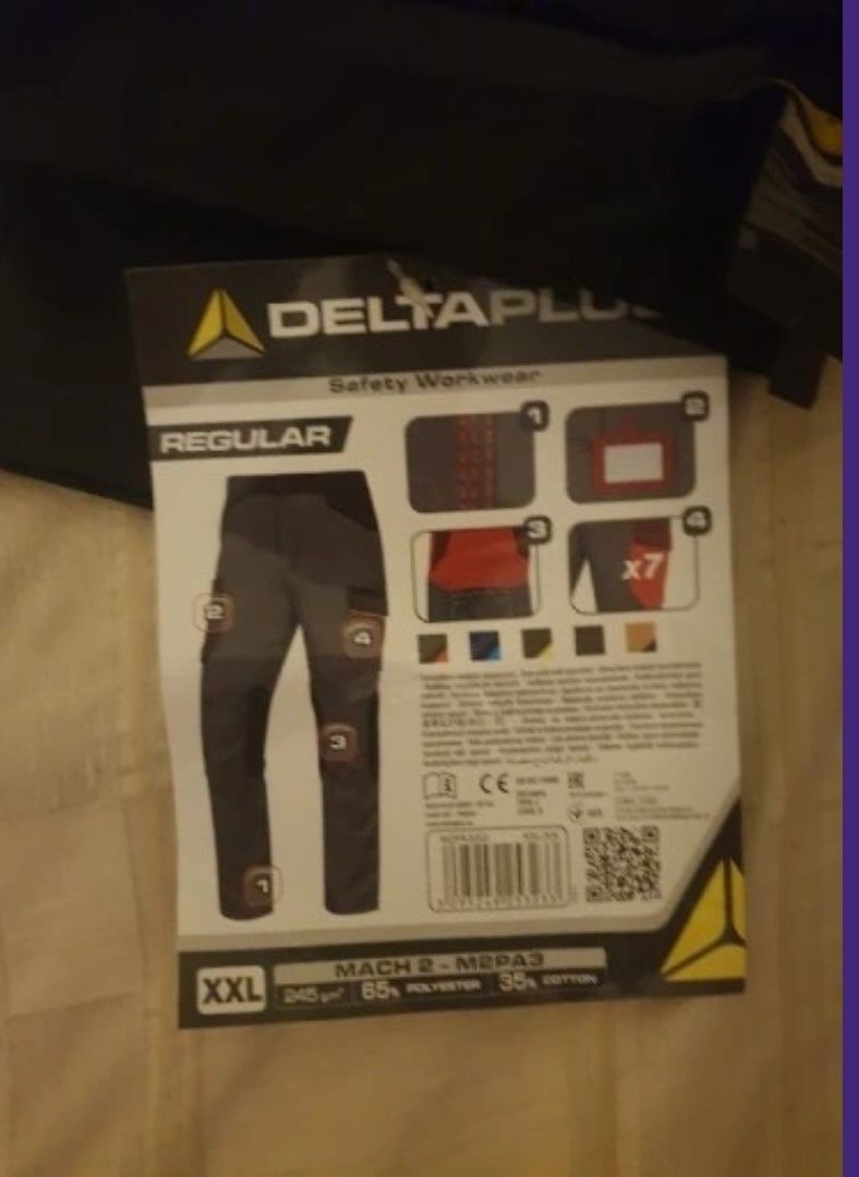 Spodnie robocze - DELTAPLUS - XXL