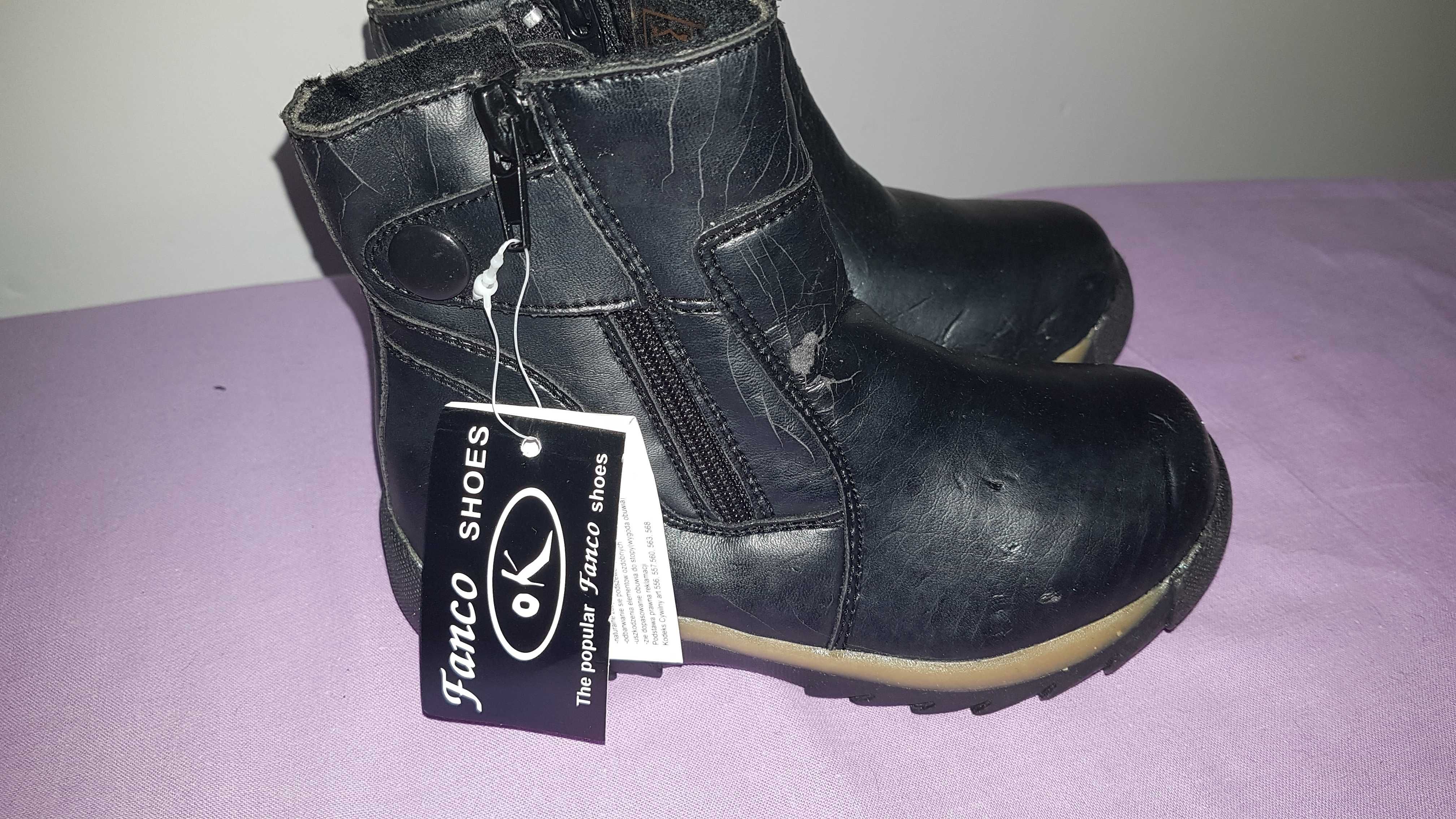 Buty zimowe  czarne - kozaczki