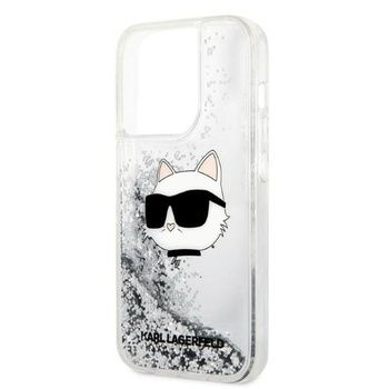 Oryginalne Etui KARL LAGERFELD Glitter Choupette Head Iphone 14 Pro